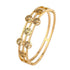 Women's Luxury Designer Bangle Stainless Steel Tree of Life Cuff Bracelet for Women
